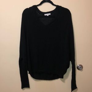 Knit black sweater
